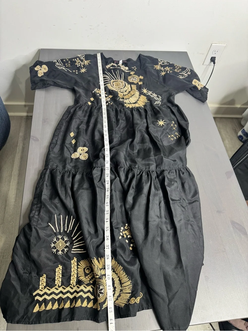 Johnny Was Workshop Antonia Raglan Tiered Midi Dress Boho Chic W34022 - Picture 8 of 8